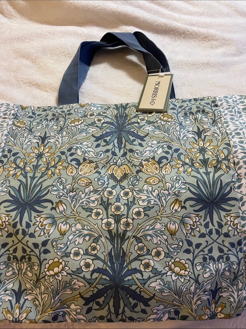 Morris & Co. Blue Floral Tote Bag